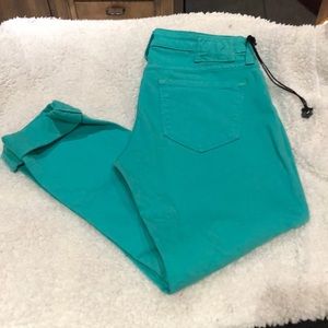 Big Star crop teal jeans